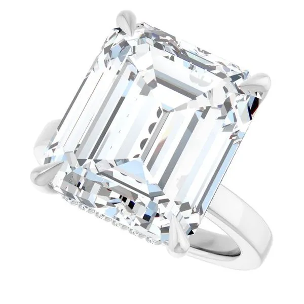 Claw-Prong Hidden Halo-Style Engagement Ring Image 5 Mark Jewellers La Crosse, WI