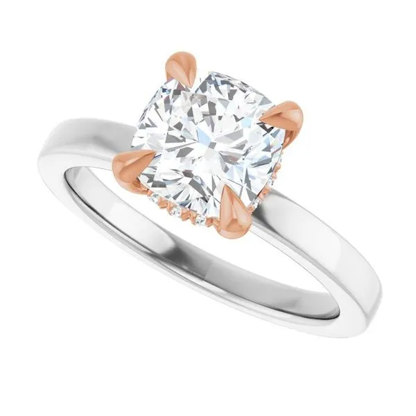 Claw-Prong Hidden Halo-Style Engagement Ring Image 5 Futer Bros Jewelers York, PA