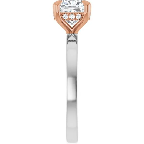 Claw-Prong Hidden Halo-Style Engagement Ring Image 4 J. West Jewelers Round Rock, TX