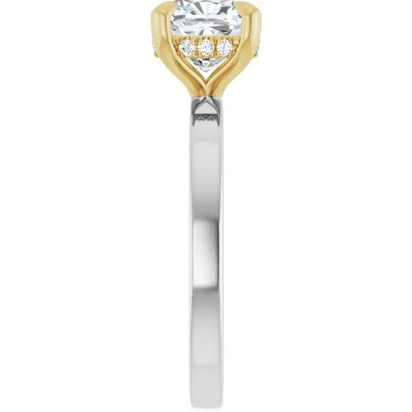 Claw-Prong Hidden Halo-Style Engagement Ring Image 4 Paul James Jewelers Angels Camp, CA