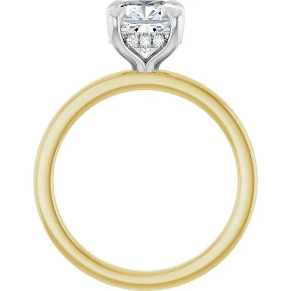 Claw-Prong Hidden Halo-Style Engagement Ring Image 2 Arezzo Jewelers Elmwood Park, IL