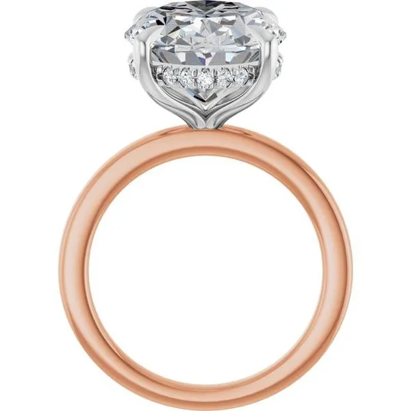 Claw-Prong Hidden Halo-Style Engagement Ring Image 2 J. Thomas Jewelers Rochester Hills, MI