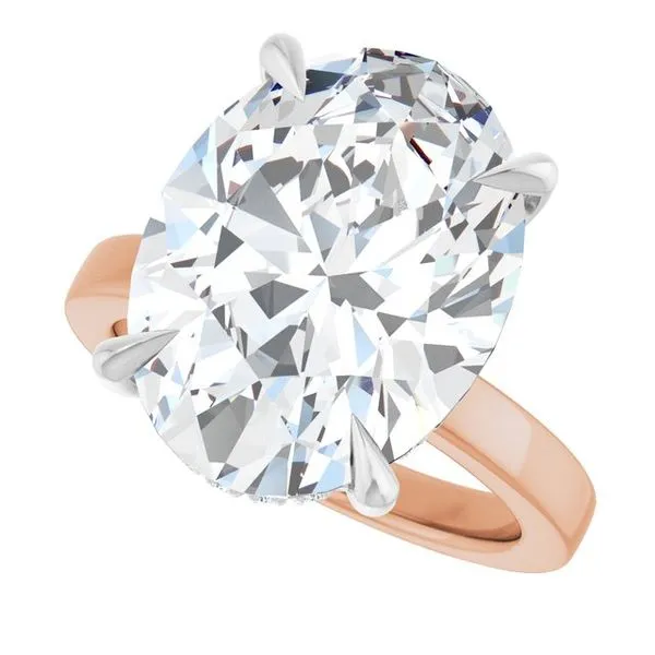 Claw-Prong Hidden Halo-Style Engagement Ring Image 5 Arezzo Jewelers Elmwood Park, IL