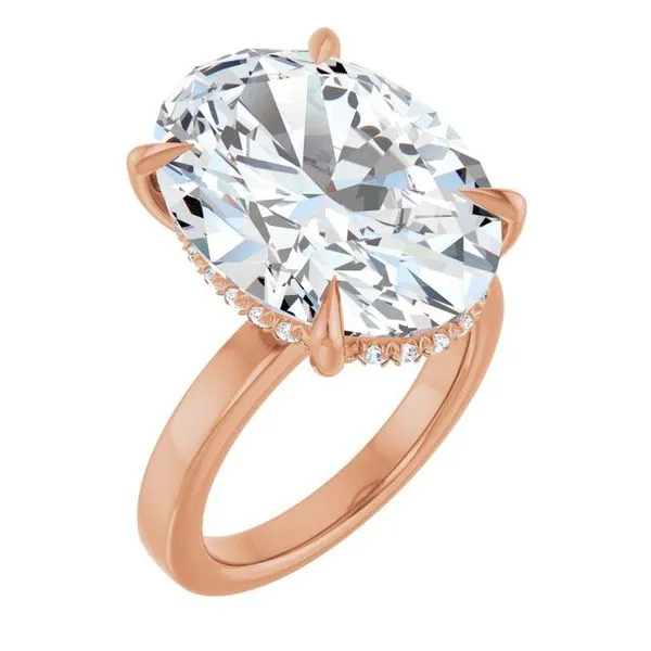 Claw-Prong Hidden Halo-Style Engagement Ring Mark Jewellers La Crosse, WI