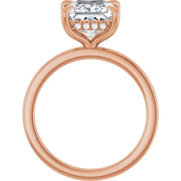 Claw-Prong Hidden Halo-Style Engagement Ring Image 2 J. Thomas Jewelers Rochester Hills, MI