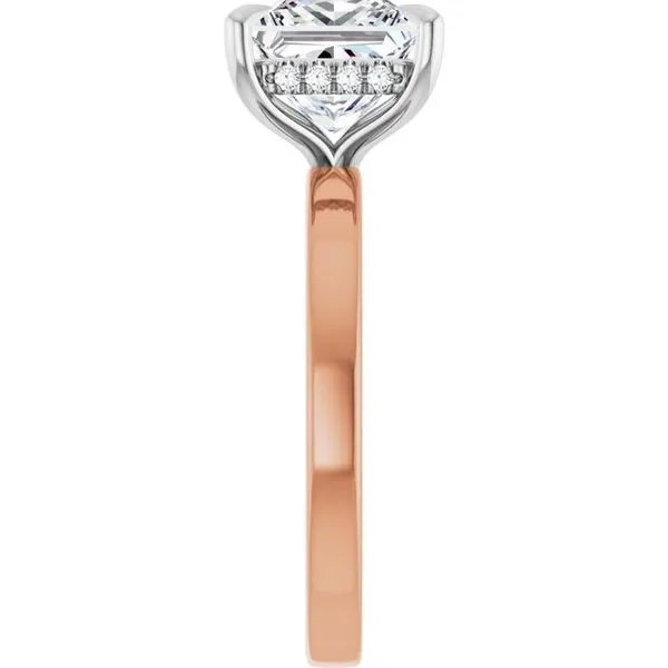 Claw-Prong Hidden Halo-Style Engagement Ring Image 4 JF Jones Jewelers Rochester, NY