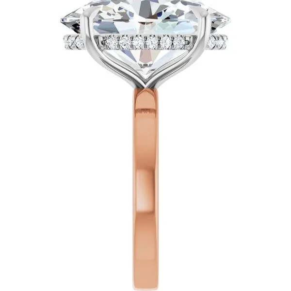 Claw-Prong Hidden Halo-Style Engagement Ring Image 4 J. West Jewelers Round Rock, TX