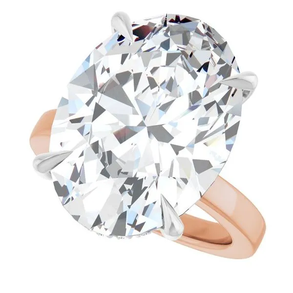 Claw-Prong Hidden Halo-Style Engagement Ring Image 5 Arezzo Jewelers Elmwood Park, IL