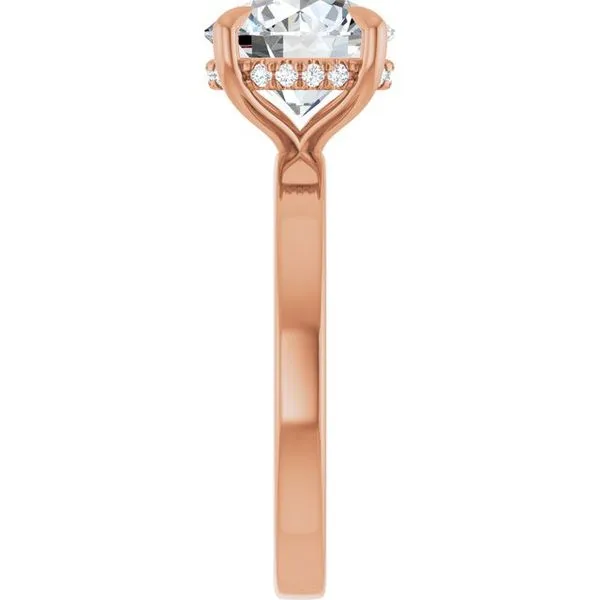 Claw-Prong Hidden Halo-Style Engagement Ring Image 4 J. Thomas Jewelers Rochester Hills, MI