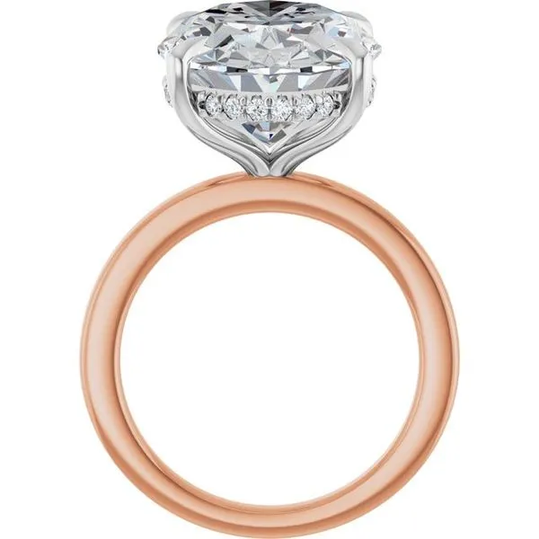 Claw-Prong Hidden Halo-Style Engagement Ring Image 2 House of Silva Wooster, OH