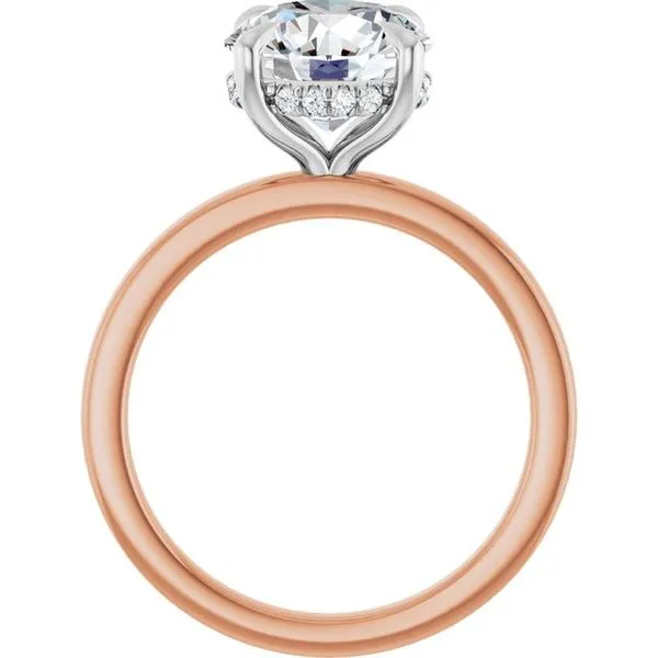 Claw-Prong Hidden Halo-Style Engagement Ring Image 2 Futer Bros Jewelers York, PA