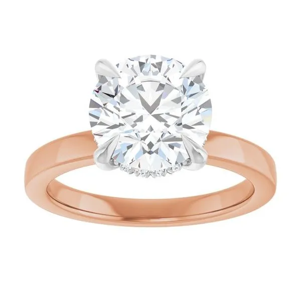 Claw-Prong Hidden Halo-Style Engagement Ring Image 3 Paul James Jewelers Angels Camp, CA