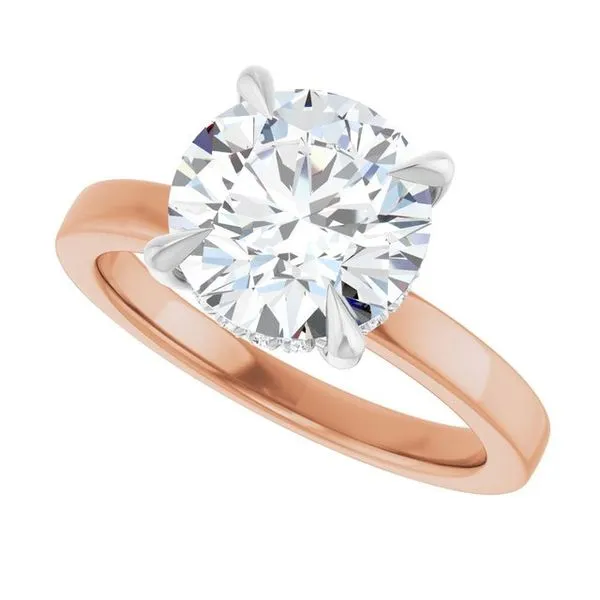 Claw-Prong Hidden Halo-Style Engagement Ring Image 5 J. Thomas Jewelers Rochester Hills, MI