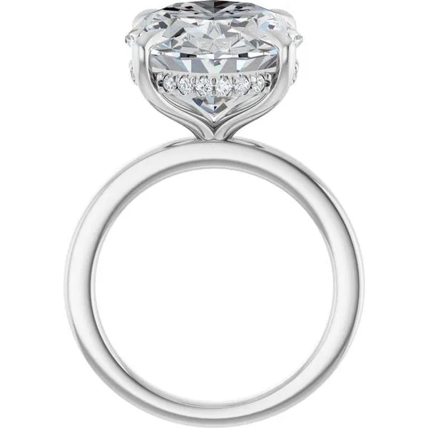 Claw-Prong Hidden Halo-Style Engagement Ring Image 2 Futer Bros Jewelers York, PA