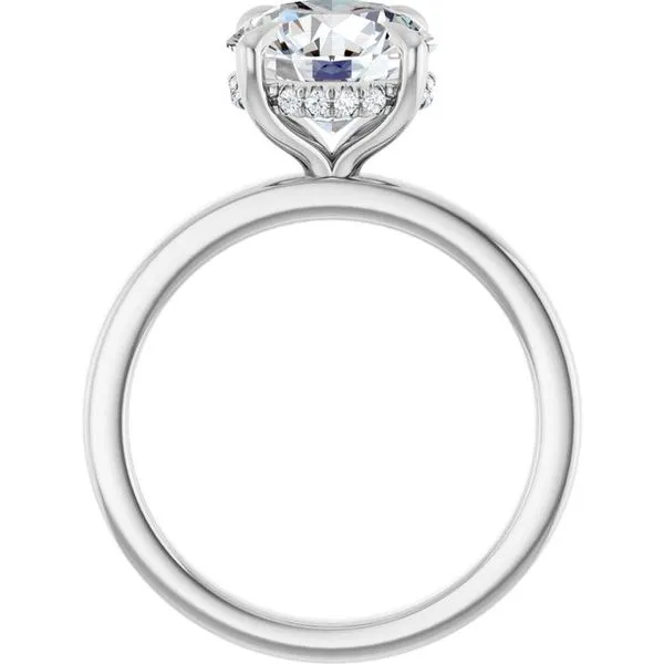 Claw-Prong Hidden Halo-Style Engagement Ring Image 2 Shipley's Fine Jewelry Hampstead, MD