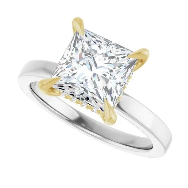 Claw-Prong Hidden Halo-Style Engagement Ring Image 5 Jimmy Smith Jewelers Decatur, AL