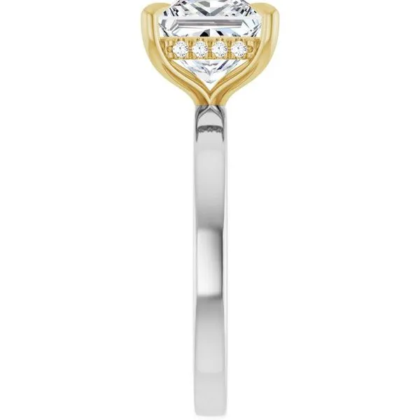 Claw-Prong Hidden Halo-Style Engagement Ring Image 4 JF Jones Jewelers Rochester, NY