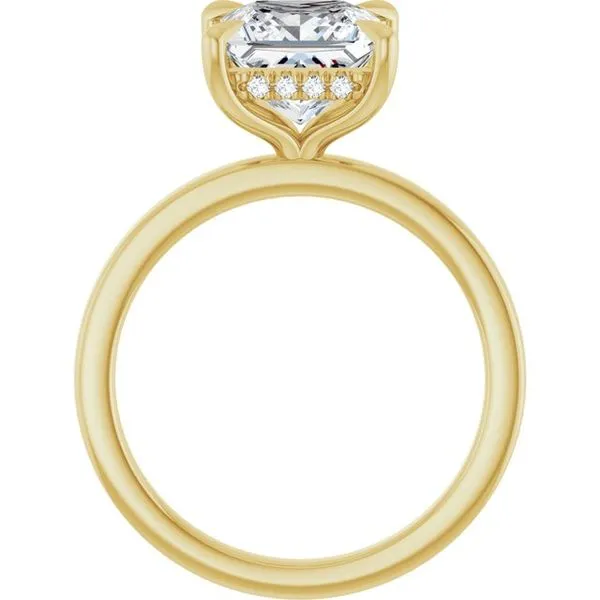 Claw-Prong Hidden Halo-Style Engagement Ring Image 2 Northwood Jewelers Northwood, OH