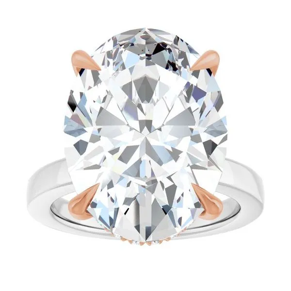 Claw-Prong Hidden Halo-Style Engagement Ring Image 3 Futer Bros Jewelers York, PA