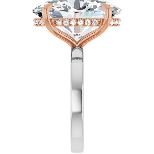 Claw-Prong Hidden Halo-Style Engagement Ring Image 4 Paul James Jewelers Angels Camp, CA