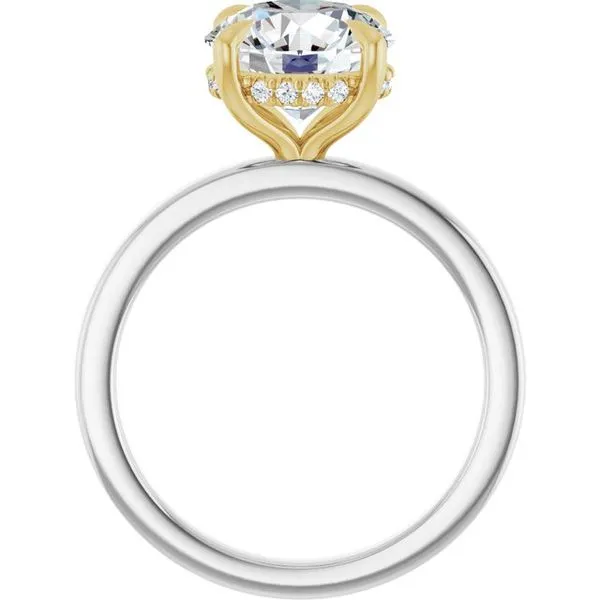 Claw-Prong Hidden Halo-Style Engagement Ring Image 2 Shipley's Fine Jewelry Hampstead, MD