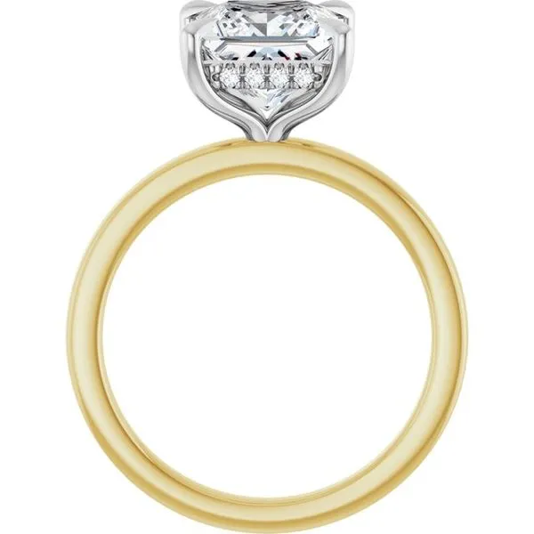 Claw-Prong Hidden Halo-Style Engagement Ring Image 2 Mark Jewellers La Crosse, WI