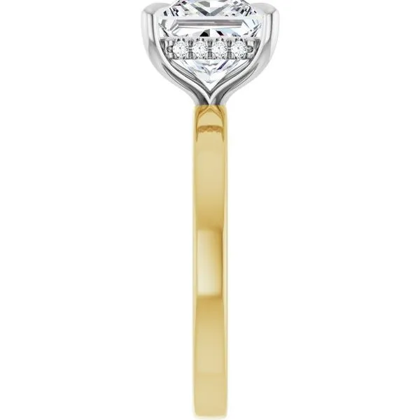 Claw-Prong Hidden Halo-Style Engagement Ring Image 4 Morin Jewelers Southbridge, MA