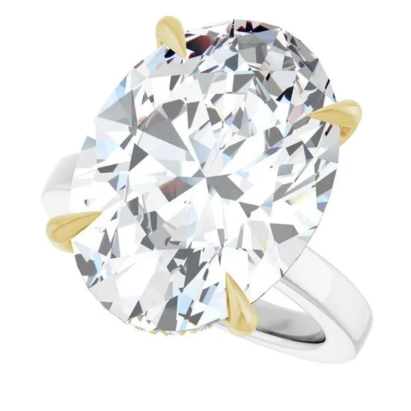 Claw-Prong Hidden Halo-Style Engagement Ring Image 5 Futer Bros Jewelers York, PA