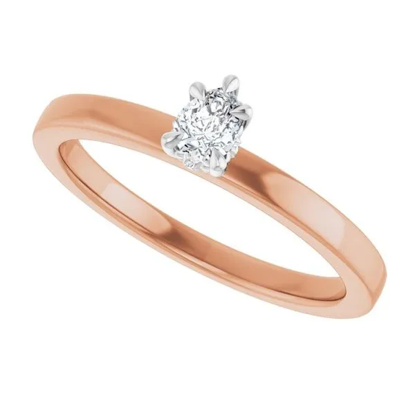 Claw-Prong Hidden Halo-Style Engagement Ring Image 5 J. West Jewelers Round Rock, TX