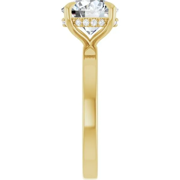 Claw-Prong Hidden Halo-Style Engagement Ring Image 4 Natale Jewelers Sewell, NJ