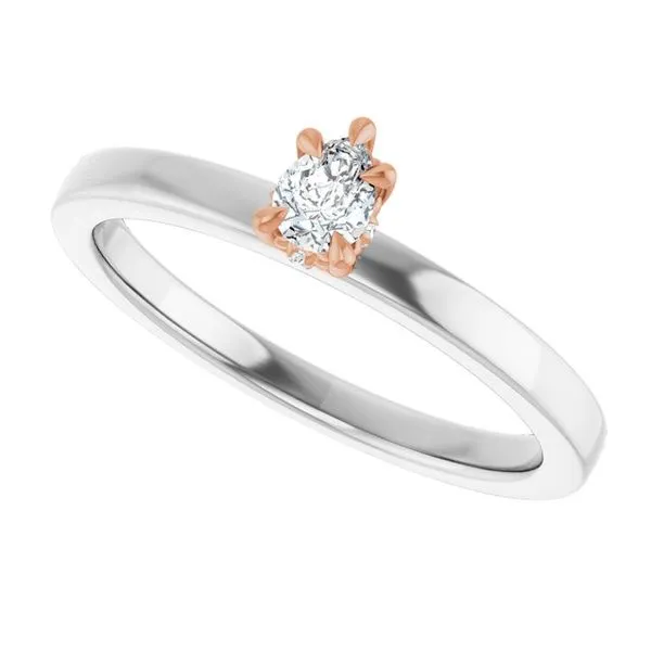 Claw-Prong Hidden Halo-Style Engagement Ring Image 5 Natale Jewelers Sewell, NJ