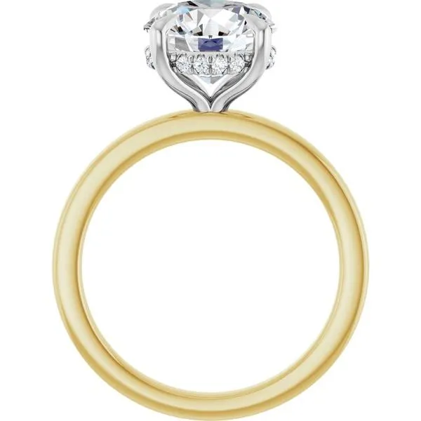 Claw-Prong Hidden Halo-Style Engagement Ring Image 2 Jimmy Smith Jewelers Decatur, AL