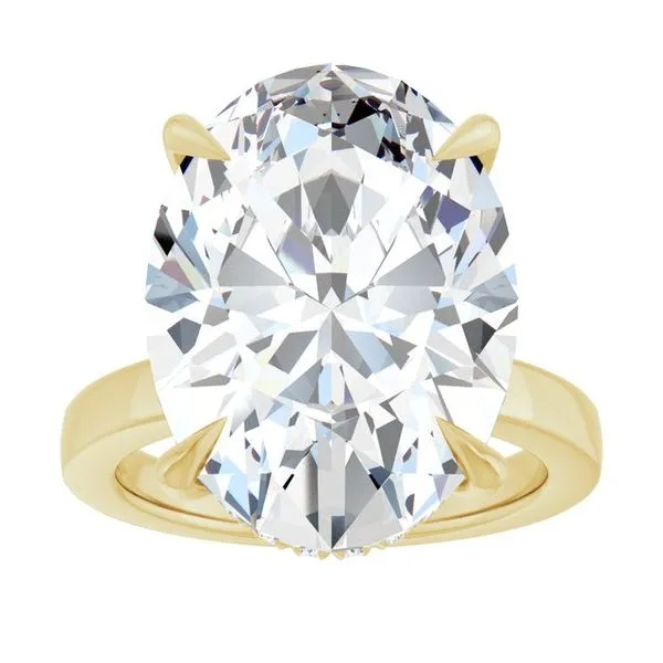 Claw-Prong Hidden Halo-Style Engagement Ring Image 3 J. Thomas Jewelers Rochester Hills, MI