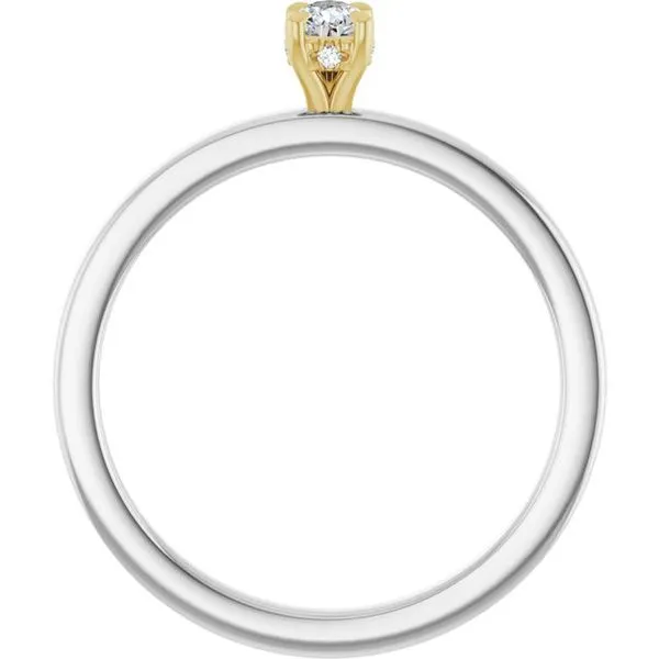 Claw-Prong Hidden Halo-Style Engagement Ring Image 2 Jimmy Smith Jewelers Decatur, AL