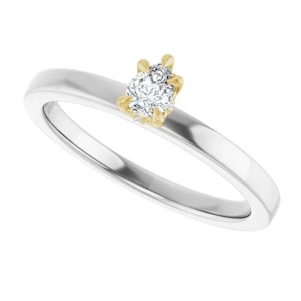 Claw-Prong Hidden Halo-Style Engagement Ring Image 5 JF Jones Jewelers Rochester, NY