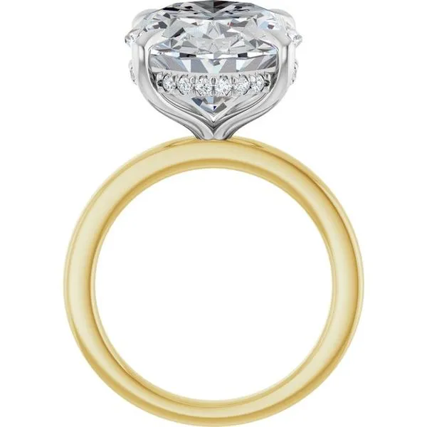 Claw-Prong Hidden Halo-Style Engagement Ring Image 2 JF Jones Jewelers Rochester, NY