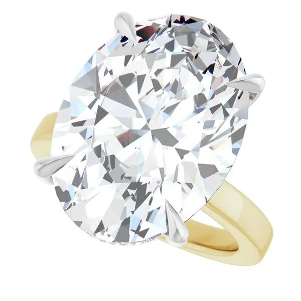 Claw-Prong Hidden Halo-Style Engagement Ring Image 5 Mark Jewellers La Crosse, WI