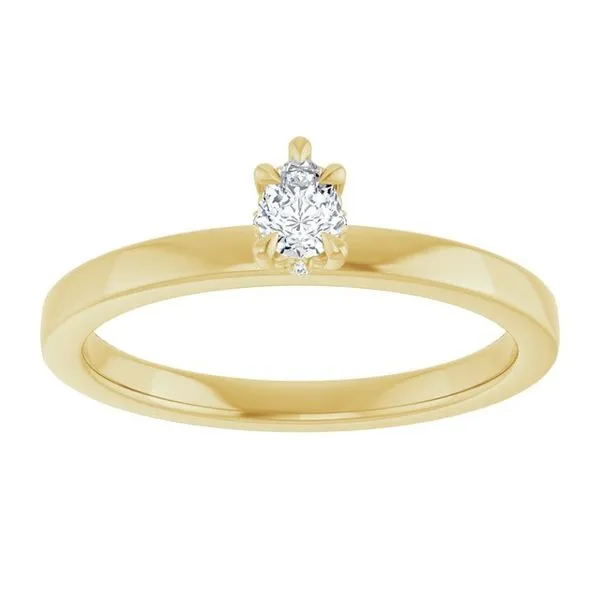 Claw-Prong Hidden Halo-Style Engagement Ring Image 3 Don's Jewelry & Design Washington, IA