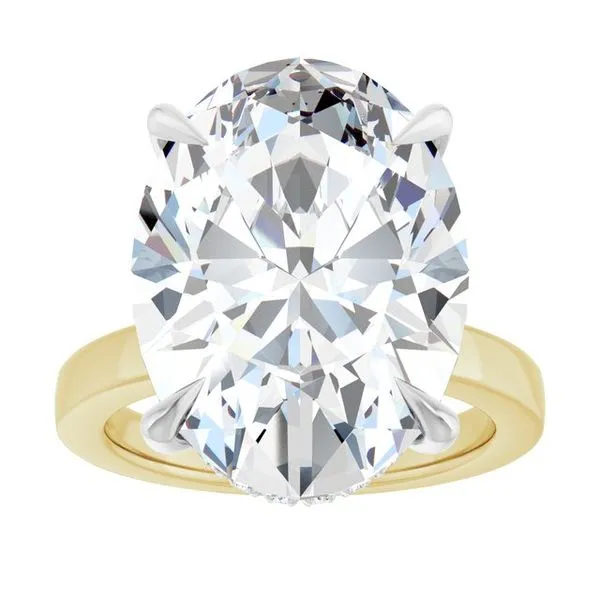 Claw-Prong Hidden Halo-Style Engagement Ring Image 3 J. Thomas Jewelers Rochester Hills, MI