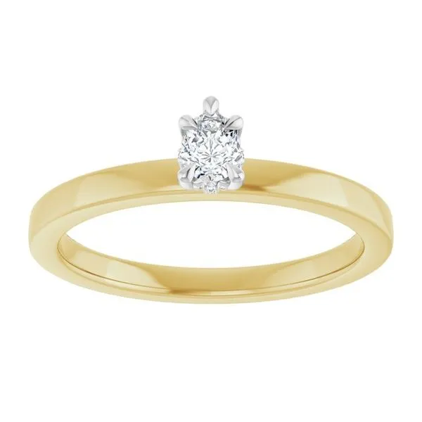 Claw-Prong Hidden Halo-Style Engagement Ring Image 3 Don's Jewelry & Design Washington, IA