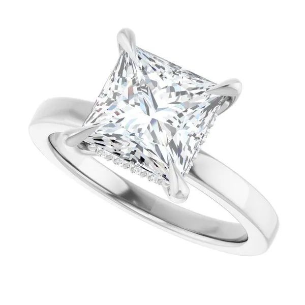 Claw-Prong Hidden Halo-Style Engagement Ring Image 5 Jimmy Smith Jewelers Decatur, AL