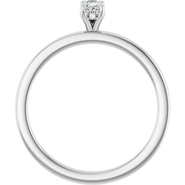 Claw-Prong Hidden Halo-Style Engagement Ring Image 2 Clater Jewelers Louisville, KY