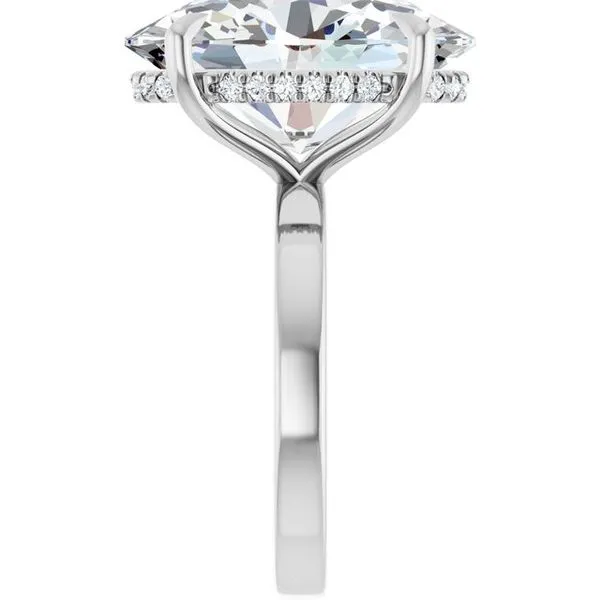 Claw-Prong Hidden Halo-Style Engagement Ring Image 4 Mark Jewellers La Crosse, WI