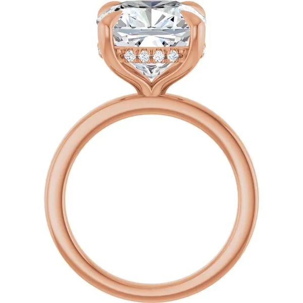 Claw-Prong Hidden Halo-Style Engagement Ring Image 2 J. Thomas Jewelers Rochester Hills, MI