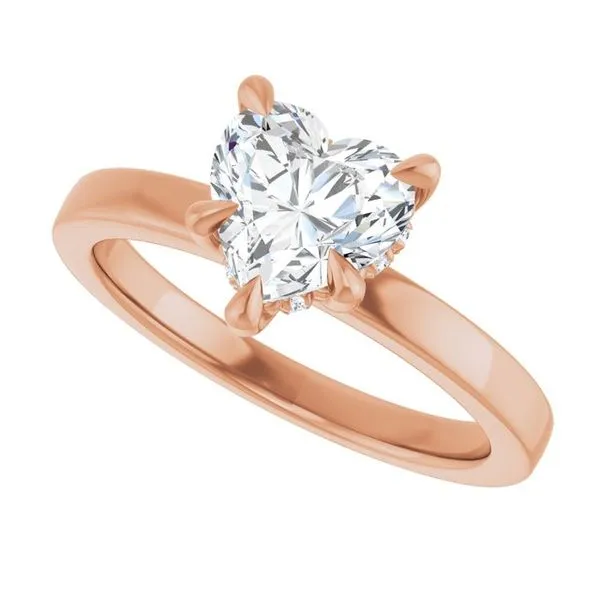 Claw-Prong Hidden Halo-Style Engagement Ring Image 5 Jimmy Smith Jewelers Decatur, AL