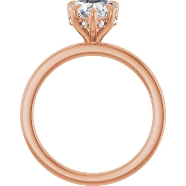 Claw-Prong Hidden Halo-Style Engagement Ring Image 2 Morin Jewelers Southbridge, MA