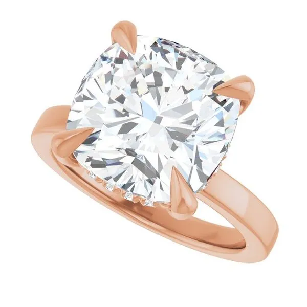 Claw-Prong Hidden Halo-Style Engagement Ring Image 5 Raleigh Diamond Fine Jewelry Raleigh, NC