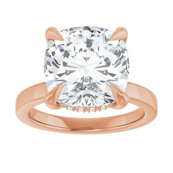 Claw-Prong Hidden Halo-Style Engagement Ring Image 3 Shipley's Fine Jewelry Hampstead, MD