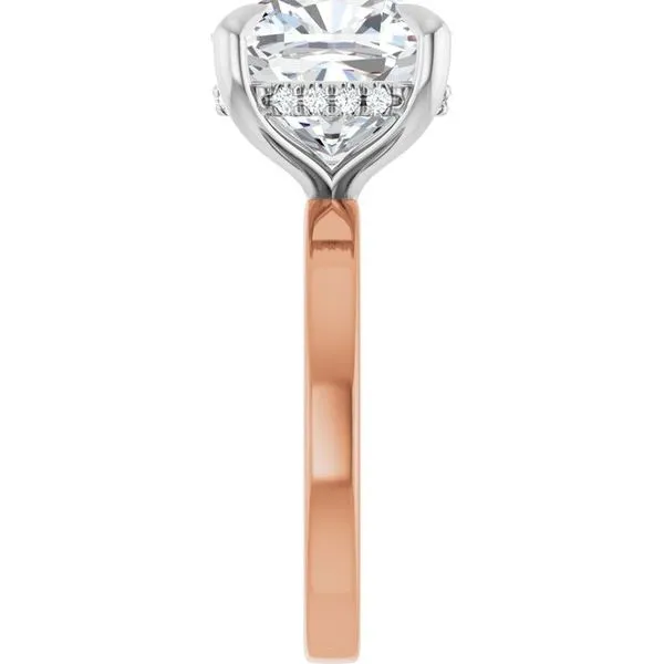 Claw-Prong Hidden Halo-Style Engagement Ring Image 4 J. West Jewelers Round Rock, TX