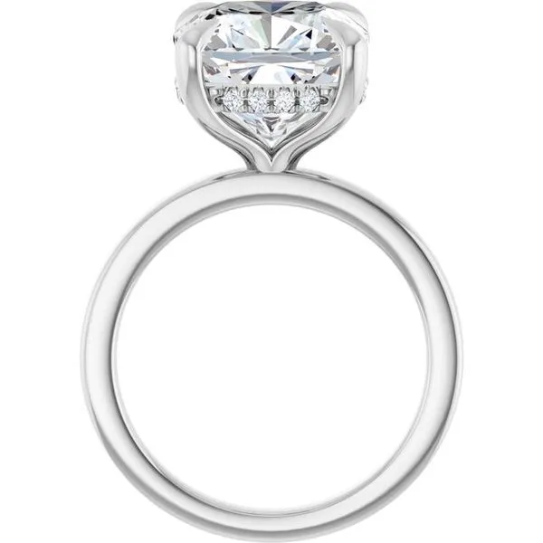 Claw-Prong Hidden Halo-Style Engagement Ring Image 2 J. Thomas Jewelers Rochester Hills, MI